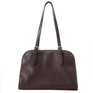 Classic Brown Vegan Leather Shoulder Bag - Timeless Women's Tote